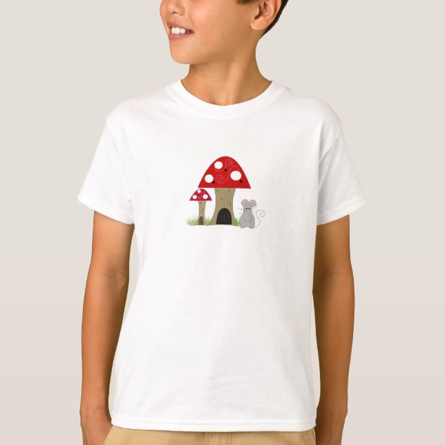 T-shirt Champignons et minuscules souris (Devant)