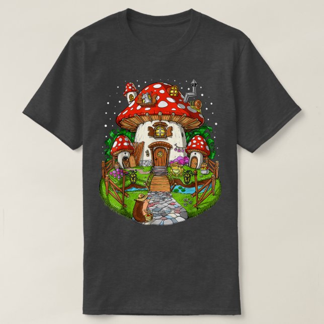 T-shirt Champignons Forêts Maison Imaginaire Champignons N (Design devant)