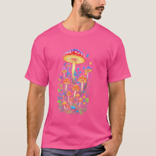 T-shirt Champignons hippies Champignons de forêt psychédél