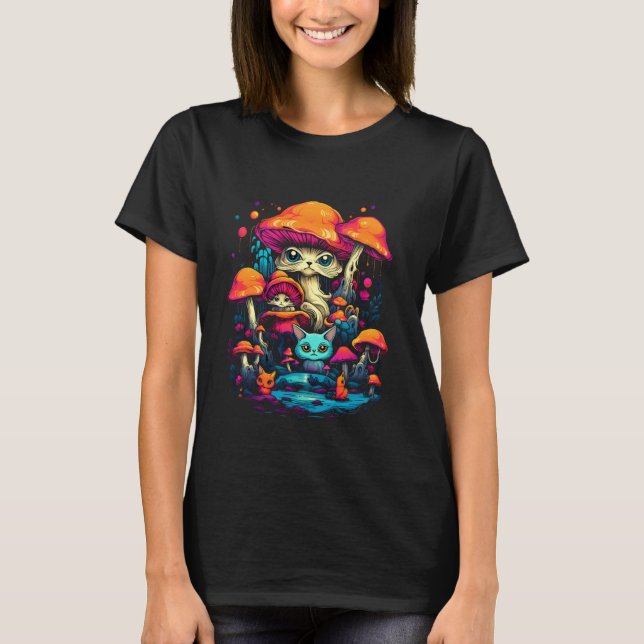 T-shirt Champignons Hippies Festival de Champignons de la  (Devant)