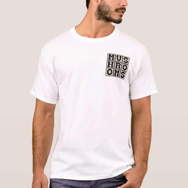 T-shirt Champignons, légume fongique (Devant)