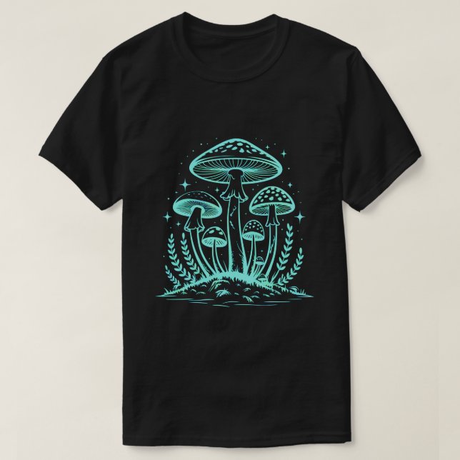 T-shirt Champignons Magiques Néon (Design devant)