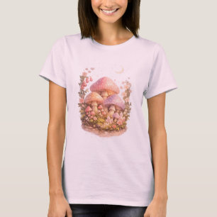 T-shirt Champignons Magiques Pastel Ambiançe Cottage Féeri