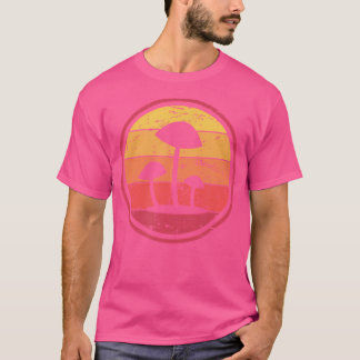 T-shirt Champignons Magiques Psychedéliques Rétro Vintage