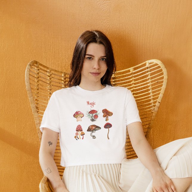 T-shirt Champignons magiques yoga méditation camping art c (Créateur téléchargé)