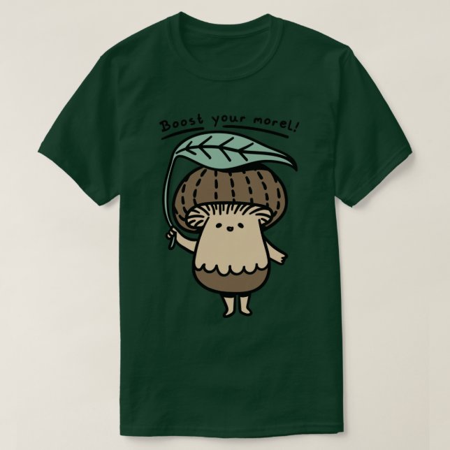 T-shirt Champignons mignons Augmentez votre champignon Mor (Design devant)