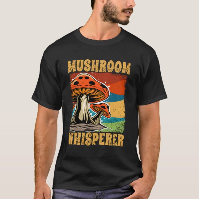 T-shirt Champignons Morel Whisperer Champagne Pour (Devant)