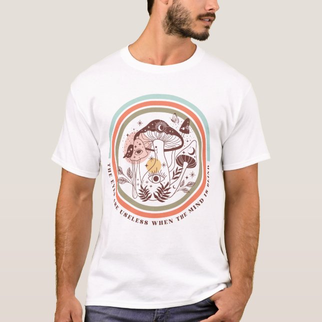 T-shirt Champignons mystiques Boho (Devant)