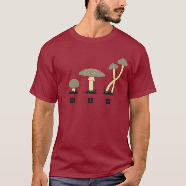 T-shirt Champignons (nourriture, poison, hauts) (Devant)