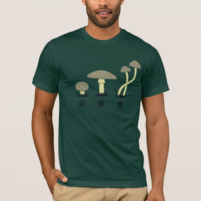 T-shirt Champignons (nourriture, poison, hauts) (Devant)