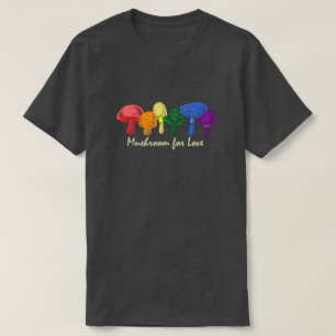 T-shirt Champignons pour l'amour - Fierté LGBTQ+ Arc-en-ci
