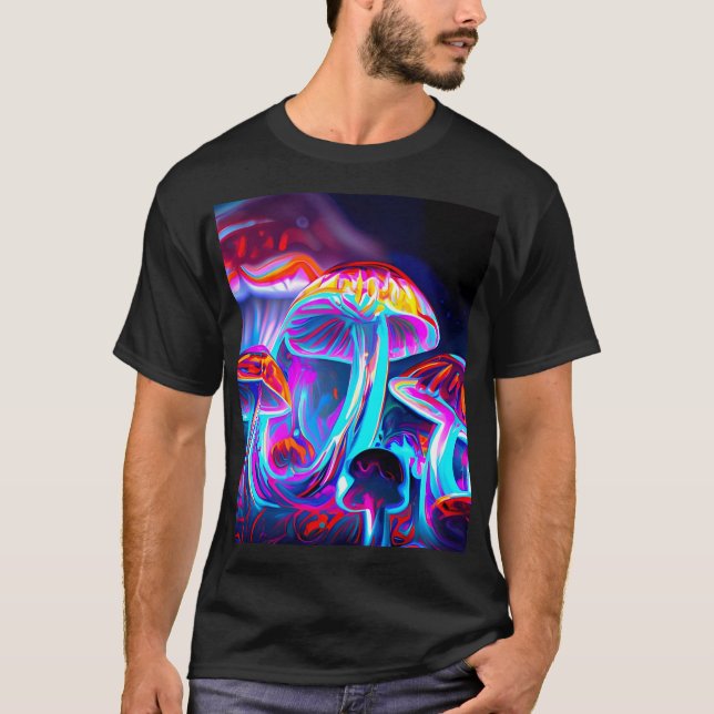T-shirt Champignons psychédéliques (Devant)