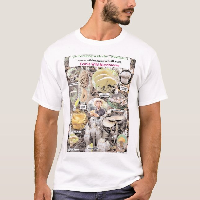 T-shirt Champignons sauvages comestibles (Devant)