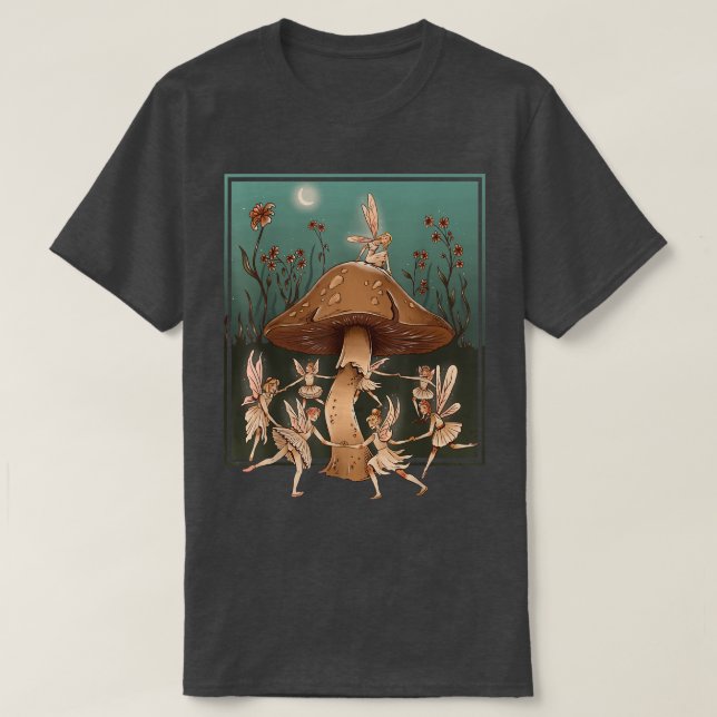 T-shirt Champignons Vintages fées (Design devant)