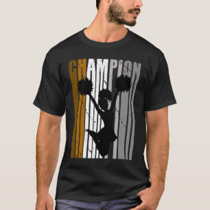 T-shirt Champion Cheerleader Brown Girls Anniversaire Chee