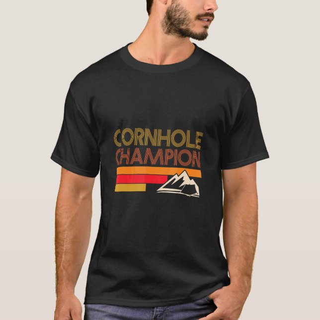 T-shirt Champion Cornhole Champion Cornhole Champion Cornh (Devant)