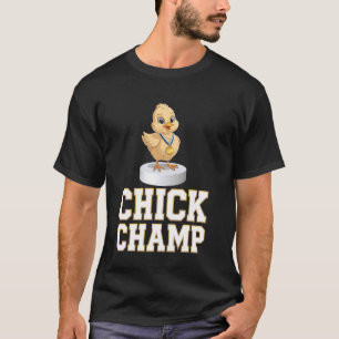T-shirt Champion de bébé poussin mignon des expositions de