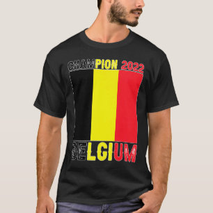 T-shirt Champion de Belgique Fan de Footbel Belgique T Shi
