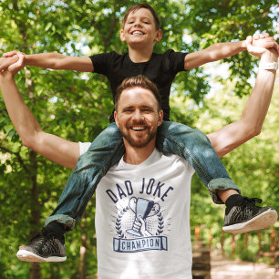 T-shirt champion de blague papa
