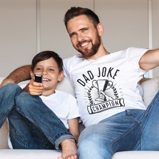 T-shirt champion de blague papa (Créateur téléchargé)
