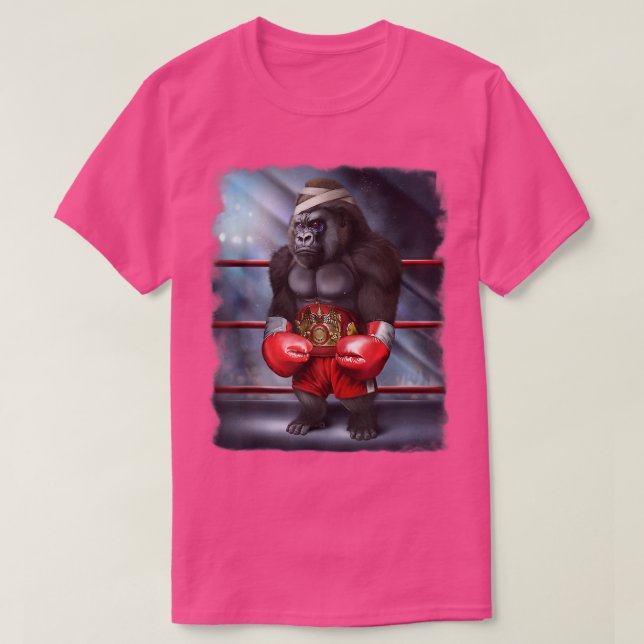 T-shirt Champion de boxe Gorilla Fighter (Design devant)