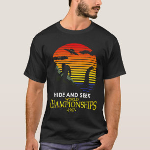 T-shirt Champion de cache-cache Nessie Lochness Bigfoot Yé