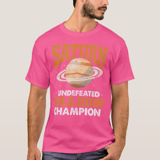 T-shirt Champion de cerceau hula invaincu de Saturne Drôle