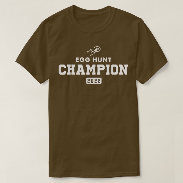 T-shirt Champion de chasse aux oeufs 2022 Grossesse de Pâq (Design devant)