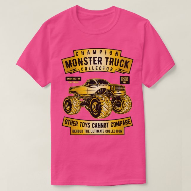 T-shirt Champion de collecte de camions Monster (Design devant)