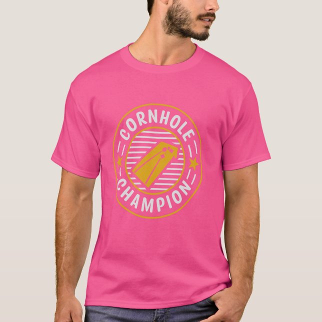T-shirt Champion de Cornhole - Amusant de jeu de Cornhole (Devant)