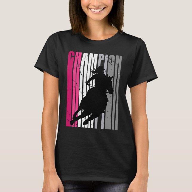 T-shirt Champion de course en tonneau rose Southern Women  (Devant)