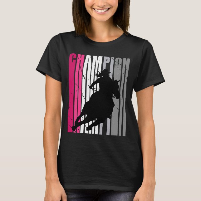 T-shirt Champion de course en tonneau rose Southern Women  (Devant)