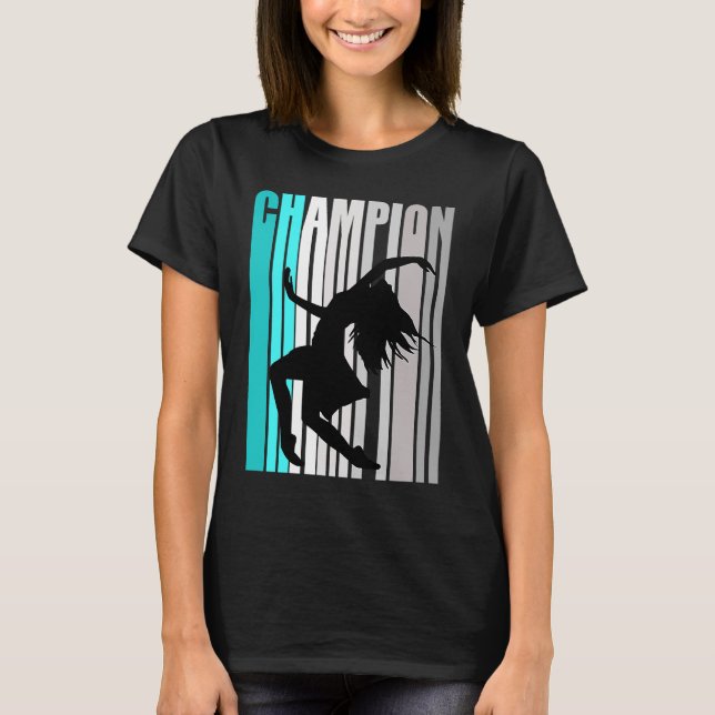 T-shirt Champion de danse Turquoise (Devant)