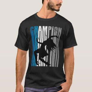 T-shirt Champion de danse turquoise Filles Thé de compétit