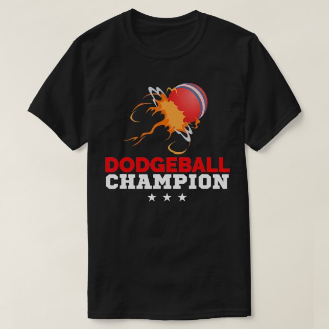 T-shirt champion de dodgeball (Design devant)