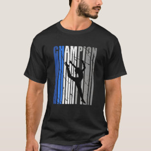 T-shirt Champion de gymnastique rythmique bleu rétro Anniv