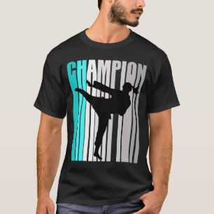 T-shirt Champion de karaté Turquoise Girls Anniversaire Ad