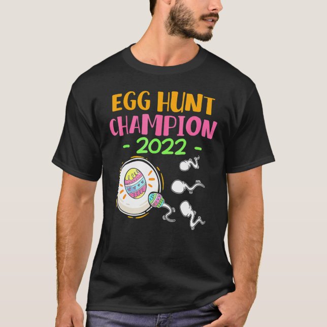 T-shirt Champion de la chasse aux oeufs 2022 Grossesse de  (Devant)