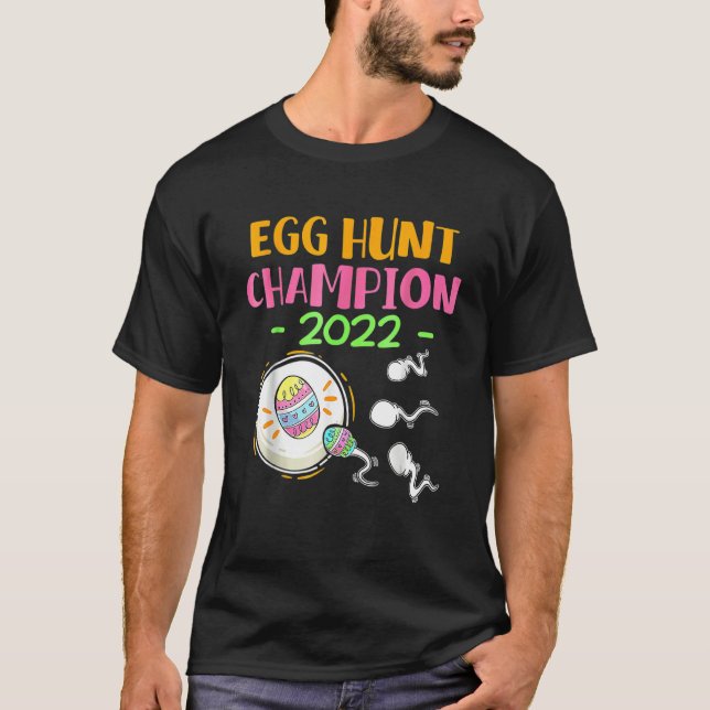 T-shirt Champion de la chasse aux oeufs 2022 Grossesse de  (Devant)