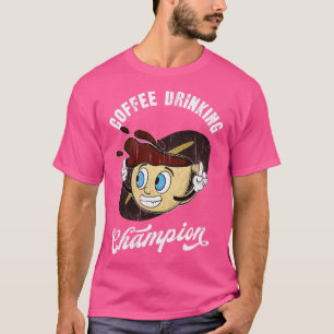 T-shirt Champion de la Coupe des buveurs de café Café Café