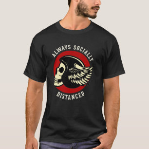 T-shirt Champion de la Distance Sociale de Biker