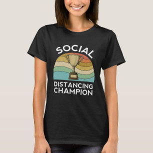 T-shirt Champion de la Distance Sociale Papier toilette de
