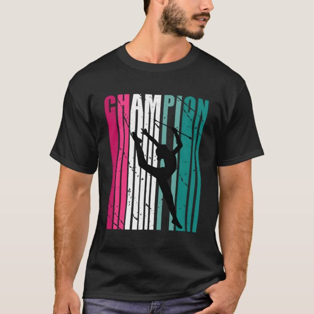 T-shirt Champion De La Gymnastique Rhythmique Turquoise (Devant)