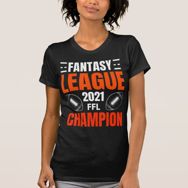 T-shirt Champion de la Ligue d'Imaginaire de football 2021 (Devant)