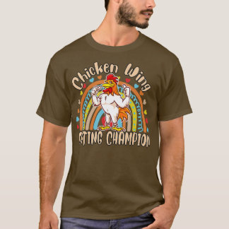 T-shirt Champion de la mangeoire de l'aile de poulet Humou