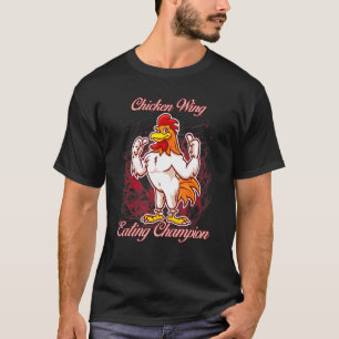 T-shirt Champion de la mangeoire de l'aile de poulet Sassy