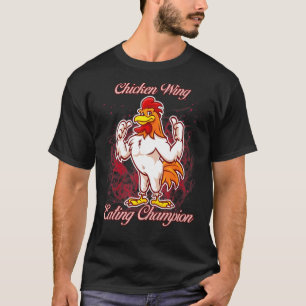 T-shirt Champion de la mangeoire de l'aile de poulet Sassy