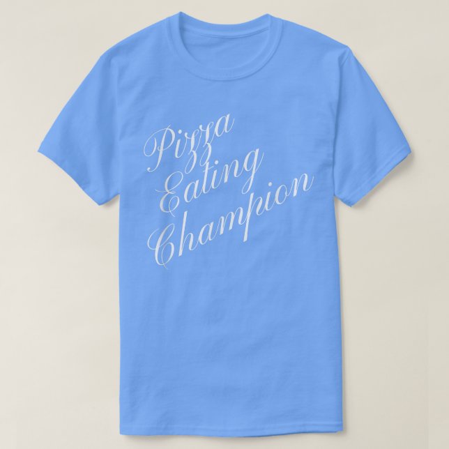 T-shirt Champion de la mangeoire de pizza Concurrence de n (Design devant)
