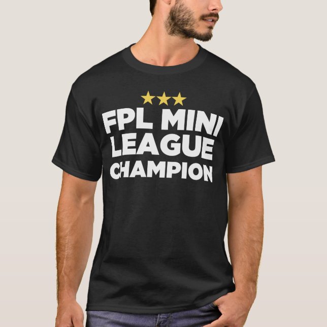 T-shirt Champion de la Mini Ligue FPL (3 étoiles) (Devant)