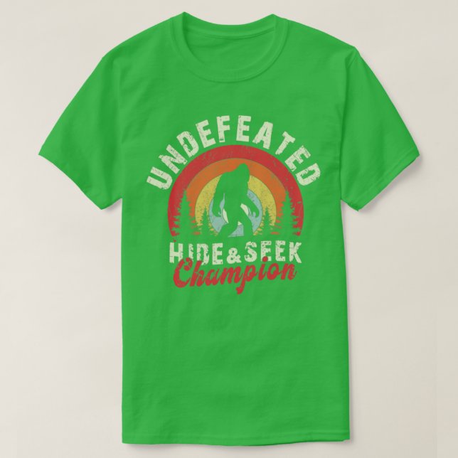 T-shirt Champion de la recherche cachée sans échec (Design devant)
